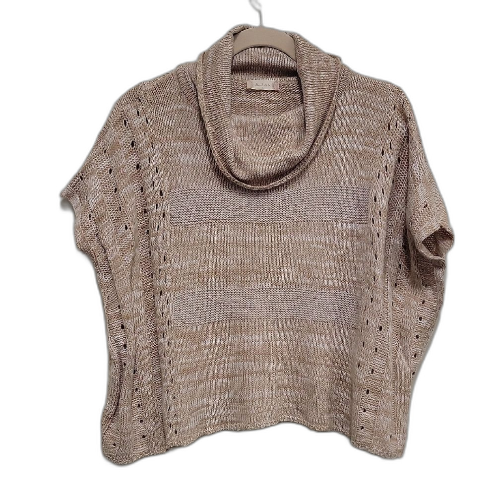 Altar'd State Taupe Cowl Neck Sweater